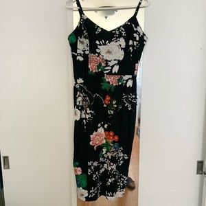 Vintage inspired black cocktail dress
